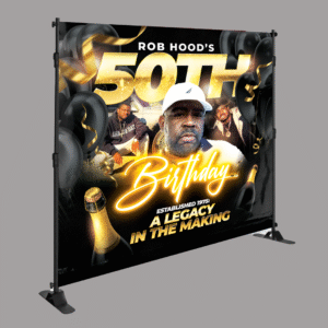 Custom Fabric Backdrop